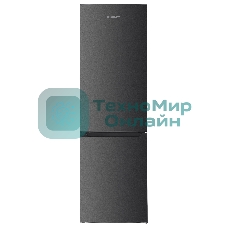 Холодильник Kraft KF-NF293D графит двухкамерный 201/61л морозилка снизу, No Frost