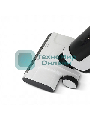 Пылесос вертикальный BQ VCA1001W белый/черный, питание от аккумулятора, 27 Вт, уборка влажная/сухая, пылесборник 0.7 л, работа от АКБ max 30 мин