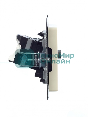 Розетка телевизионная двойная TV+RJ45 IEK BRITE РТВ/РК12-БрКр кат.5E бежевый