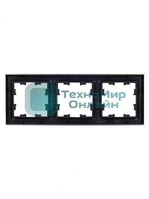 Рамка 3-местная IEK BRITE РУ-3-БрТБ темная бронза