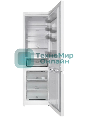 Холодильник Hotpoint HT 6200 W белый двухкамерный 240/83л морозилка снизу, No Frost
