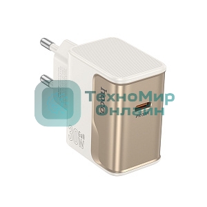 Сетевое зарядное устройство HOCO CS72A 1Type-C PD30W, белый