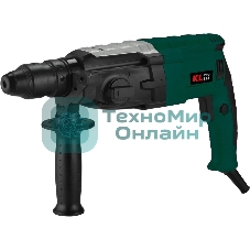 Профессиональный перфоратор Klpro KLPM2801 950 Вт 4Дж (сеть, 2 патрона sds plus и б/з, рукоять, 3 бура 8,10,12 бетон, зап уголн щетка - 1шт, кейс)