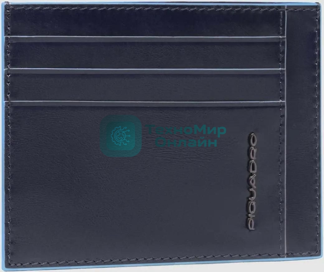 Картхолдер Piquadro Blue Square PP2762B2R/BLU2 синий, натуральная кожа