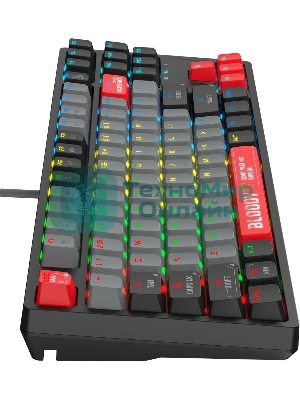 Клавиатура проводная A4Tech Bloody S87 Energy USB черный/красный