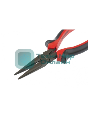 Длинногубцы Matrix 17158 черный Nickel, 160 мм, прямые, двухкомпонентные рукоятки