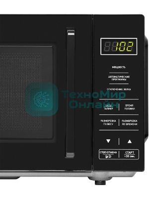 Микроволновая печь BBK 20MWS-750S/B черный, 20 л, 700 Вт, переключатели - сенсор
