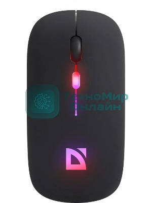 Мышь беспроводная Defender Touch MM-997 черный, 1600 dpi, радиоканал, Bluetooth, USB, кнопки - 4