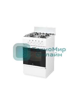 Газовая плита Flama RG 24011 W белый, конфорок 4 шт, духовка 50 л, 50 см x 85 см x 60 см