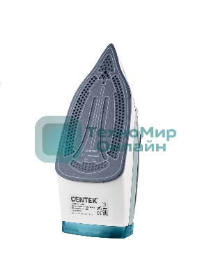 Утюг Centek CT-2319 синий/белый, 2400 Вт, 40 г/мин, 140 г/мин, 480 мл