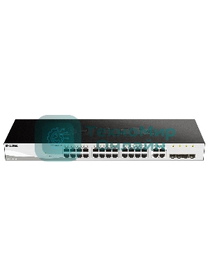 Коммутатор D-Link DGS-1210-28/FL2A, 24×1 Гбит/с + 4×1 Гбит/с Combo, настраиваемый