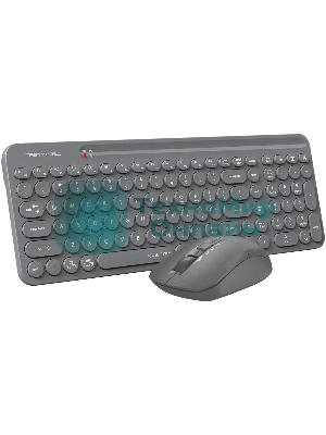 Комплект клавиатура + мышь A4Tech Fstyler FG3300 Air2 клав:серый мышь:серый USB беспроводная slim Multimedia