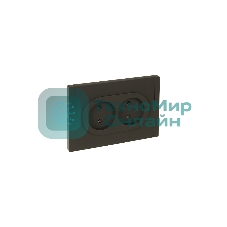 Розетка 2-м СП FORTE&PIANO FP326 10А без заземл. без защ. шторок безвинт. крепл. сер. IEK FP-R20-10-1-K03
