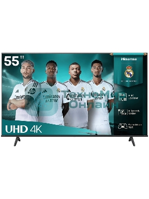 Телевизор Hisense 55'' 55A6Q черный DLED UHD 60Hz Smart TV