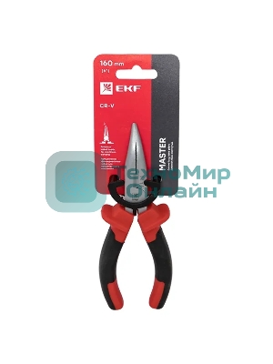 Длинногубцы EKF dgi-160-mas изогнутые, 160 мм Master Basic