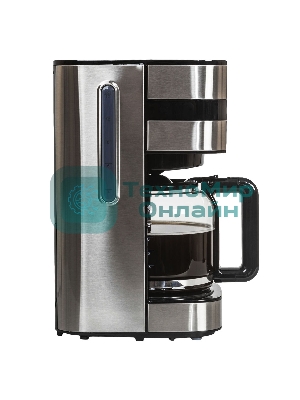 Кофеварка капельная JVC JK-CF28 черный/серебристый, исп. кофе - молотый, 1.5 л, 1000 Вт.