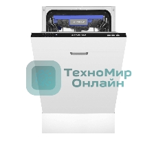 Встраиваемая посудомоечная машина Maunfeld MLP-083I, черный, 44.8 см, 10 компл., 49 дБ, класс A++