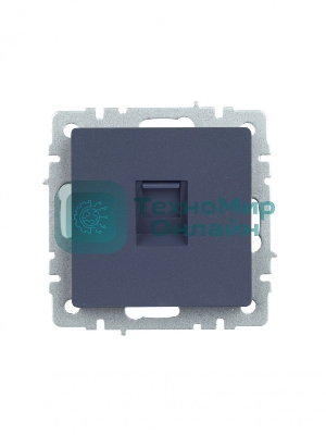 Розетка компьютерная IEK BRITE РК10-БрМ RJ45 кат.5E маренго