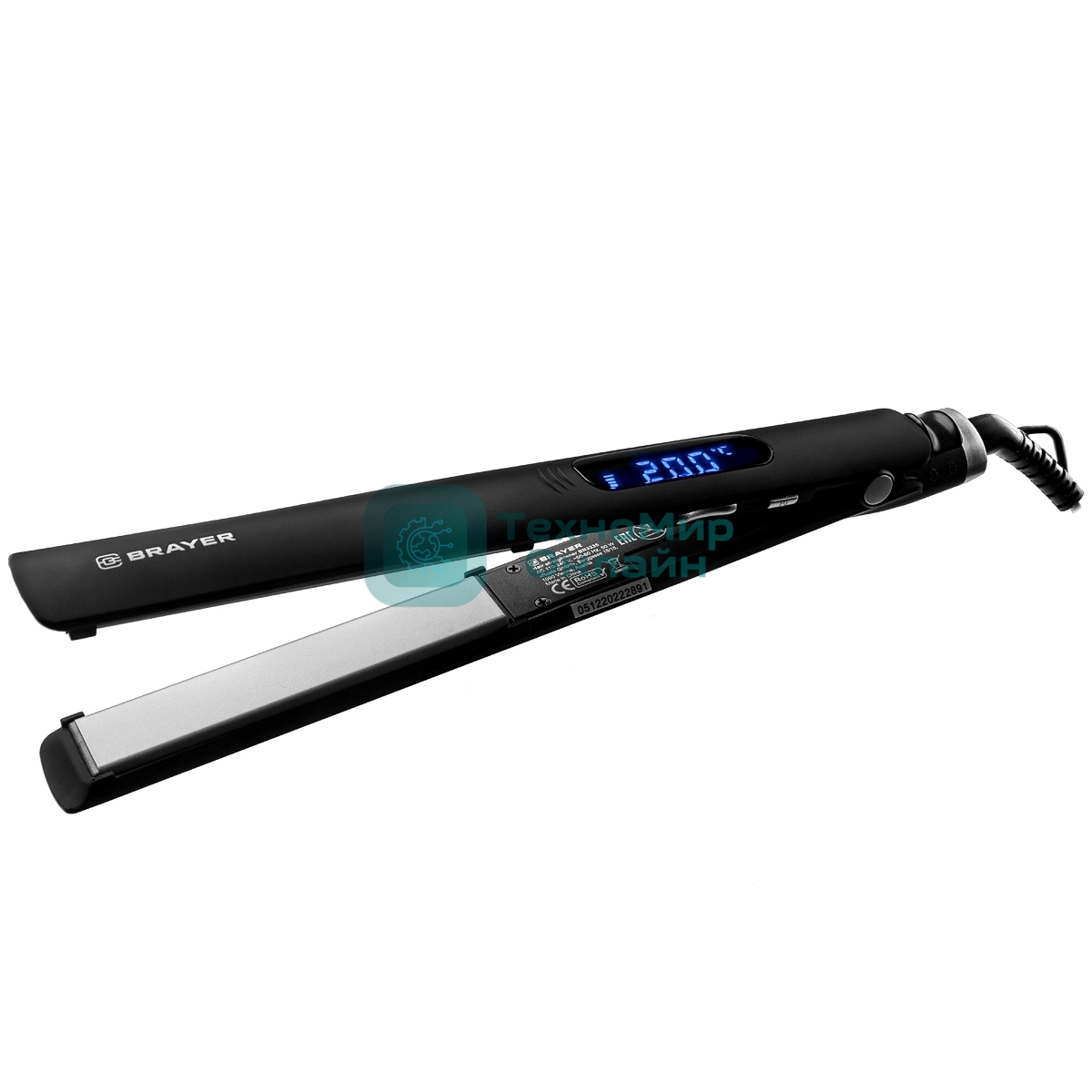 Выпрямитель для волос BRAYER BR3335 черный, 25 мм, 230 °C, 13 режимов