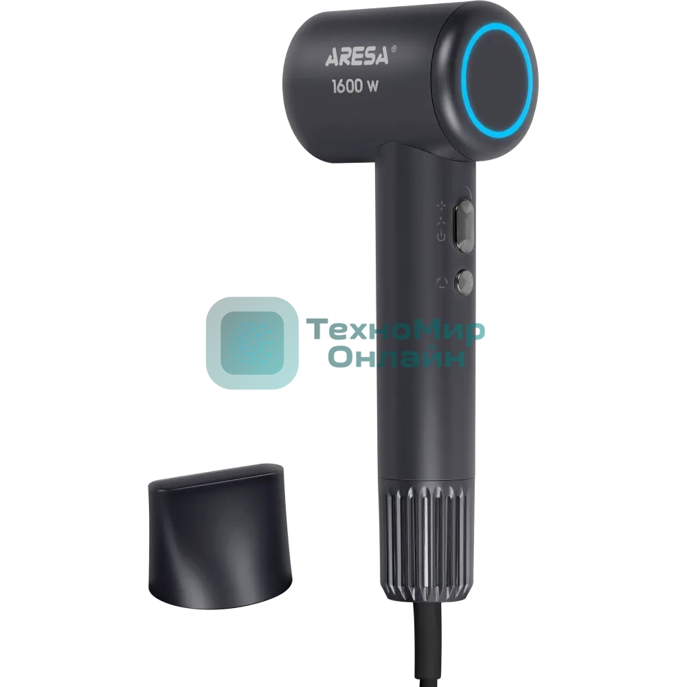 Фен ARESA AR-3233 графит, 1600 Вт, ионизация