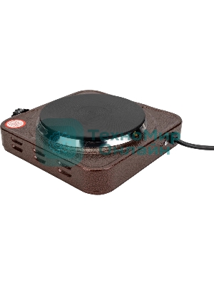 Плитка эл.(1 конф) Добрыня DO-2206 корич.(1000Вт) блин x12, 1000 ВтНапряжение 220 В, 50 Гц5 режимов нагреваДиаметр конфорки: 15 смЗащита от перегреваСветовой индикатор работыРезиновые ножки