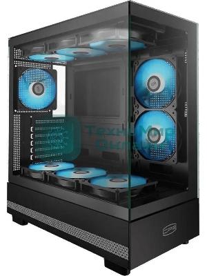 Корпус PcCooler C3Q500 BK черный без БП ATX 9x120мм 5x140мм 2xUSB3.0 audio bott PSU