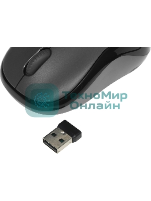 Мышь беспроводная Logitech M220 SILENT черный/серый, 1000 dpi, радиоканал, USB, кнопки - 3