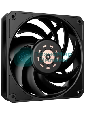 Вентилятор для корпуса Eurocase EU-FN120WL003 BL KF2150PBT-HDB Black,120 black fan,Bearing: HDB 4pin PMW female and male connector with brown box,3pcs
