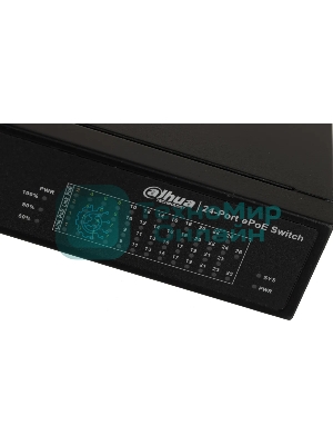 Коммутатор Dahua DH-LR2226-24ET-360, 24×100 Мбит/с + 2×1 Гбит/с + 2×1 Гбит/с Combo, управляемый