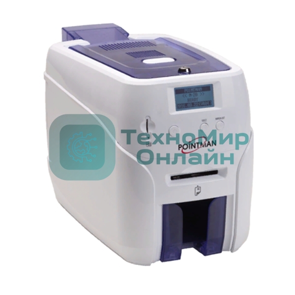 Принтер пластиковых карт Poscenter Pointman Nuvia N20 300 dpi, до 600 карт/час, USB, Ethernet, RS-232, белый