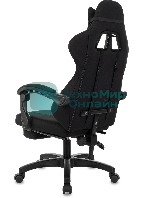 Кресло Zombie Weaver черный, ткань, подголовник, подставка для ног