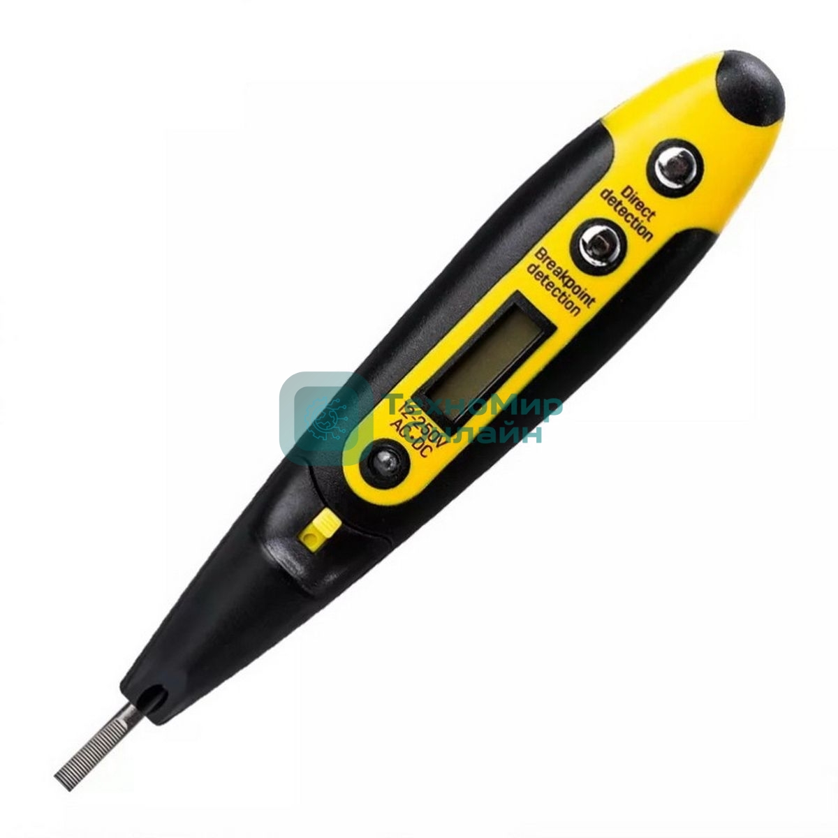 Индикаторная отвертка-тестер напряжения цифровая Deli DL8005 (12-250 В)