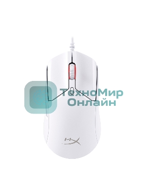 Мышь проводная HyperX Pulsefire Haste 2 белый, 26000 dpi, USB, кнопки - 6