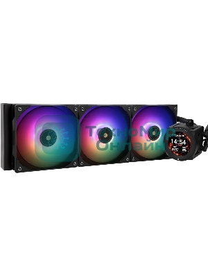 Система жидкостного охлаждения Thermalright Core Vision 360 ARGb Soc-AM5/AM4/1200/1700/1851 черный 4-pin 28.1dB Al LCD Ret (C-VISION-360-BL-ARGb)