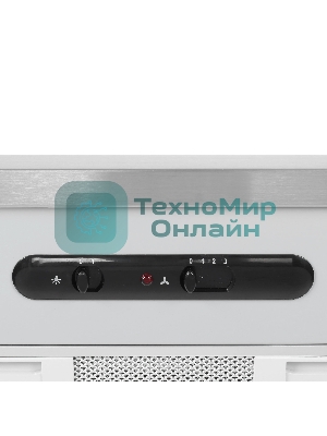 Вытяжка каминная Elikor Вента 60Н-430-П3Л серебристый, 60 см, 430 куб. м/ч, 54 дБ