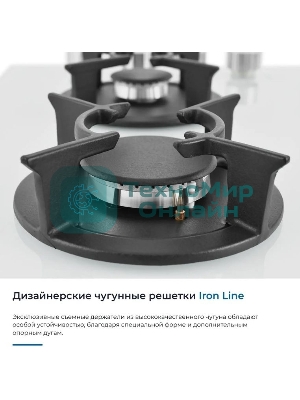 Варочная панель газ ZUGEL ZGH603W, белая