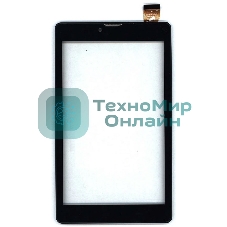 Сенсорное стекло (тачскрин) для Irbis TZ781 черное с рамкой