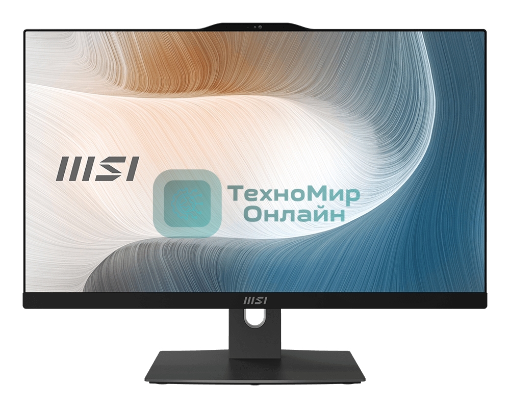 Моноблок Modern AM242P 12M-090RU (MS-AE07) 23.8'' FHD(1920x1080)/Intel Core i5-1240P/16GB/512GB SSD/Integrated/WiFi/BT/2.0MP/KB+MOUSE(WLS)/W11Pro/1Y/BLACK