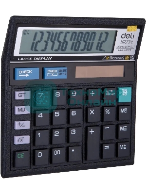 Калькулятор настольный Deli E39231 черный 12-разр.