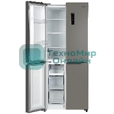 Холодильник Бирюса CD 405 I нержавеющая сталь двухкамерный 289/130л морозилка снизу Side by Side