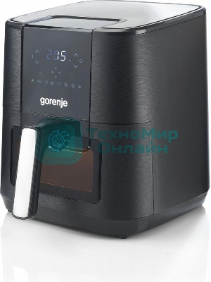 Аэрогриль Gorenje AF1350DWB черный, 1350 Вт, 5.4 л, сенсор, 8 программ