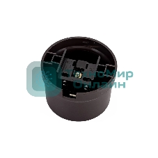 Розетка Bironi B1-101-22 1-м ОП Лизетта, 16А IP20, ретро с заземлением, ABS-пластик, коричневый