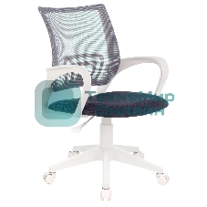 Кресло Бюрократ CH-W695NLT TW-04 TW-12 темно-серый, сетка/ткань, 120 кг, механизм качания