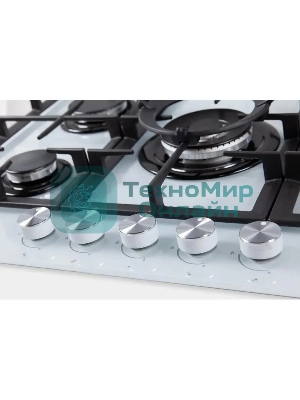 Газовая варочная панель MBS PG-801WH стекло белое