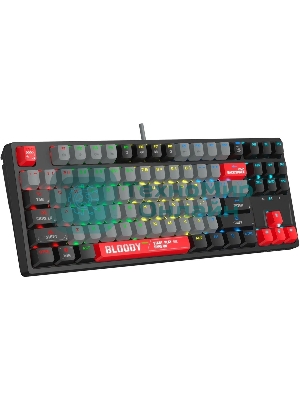 Клавиатура проводная A4Tech Bloody S87 Energy USB черный/красный