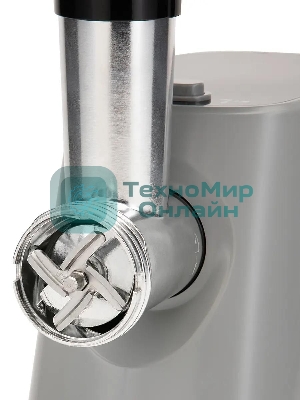 Мясорубка электрическая Hyundai HY-MG4391 серый, 1900 Вт, 2.4 кг/мин, реверс, защита от перегрузки, насадки - 4