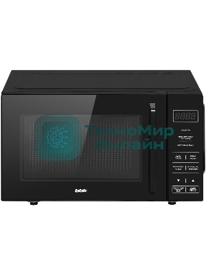Микроволновая печь BBK 20MWS-750S/B черный, 20 л, 700 Вт, переключатели - сенсор