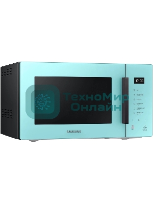 Микроволновая печь Samsung MS23T5018AN/BW голубой, 23 л, 800 Вт, переключатели - сенсор