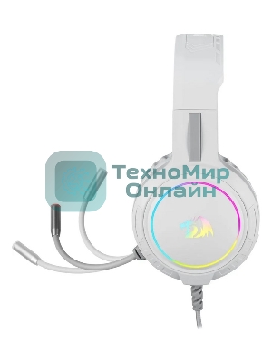 Гарнитура Redragon Mento белый, проводная, USB / 2 x mini jack 3.5 мм, подсветка