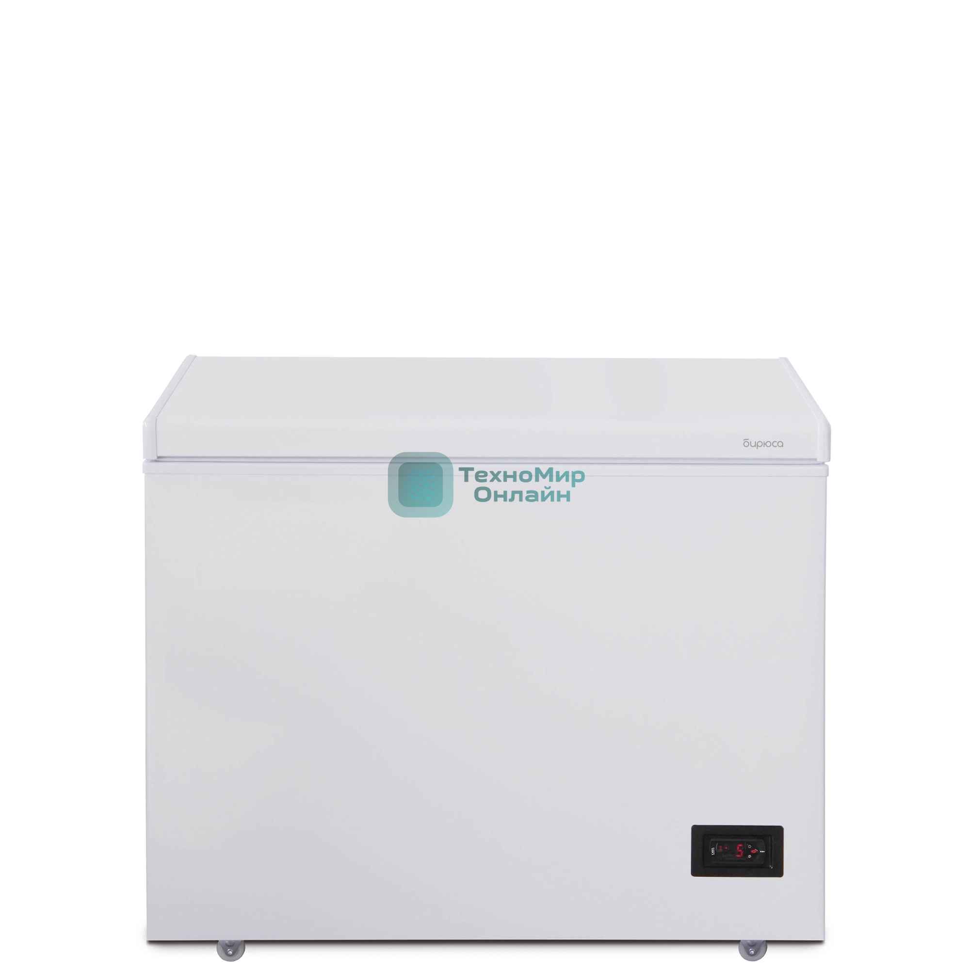 Морозильный ларь Бирюса Б-210KDN, белый с глухой крышкой, 160 л